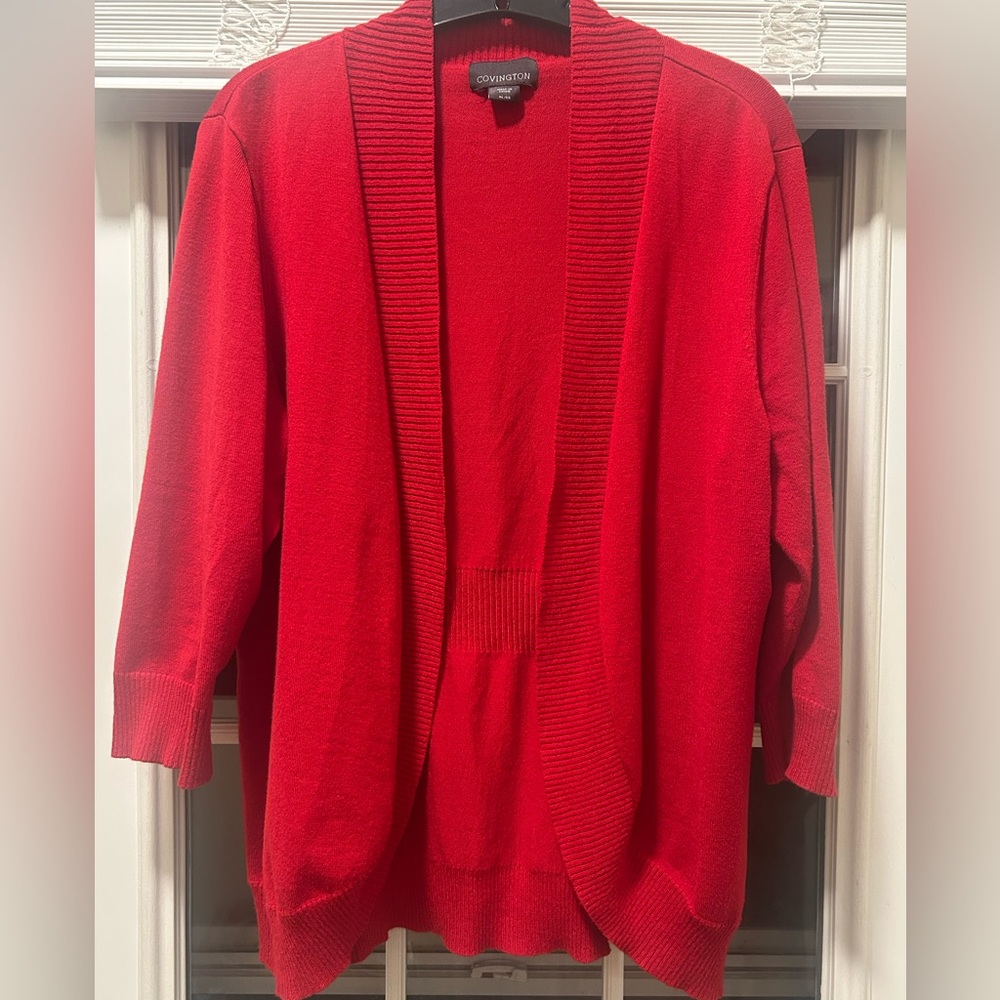 Covington Women's Bright Red Cardigan